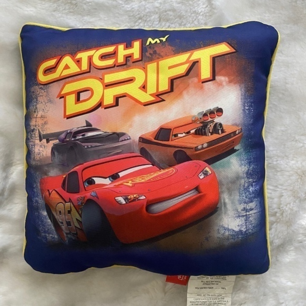 Disney Cars Lightning McQueen Throw Decor Room Pillow Decorative